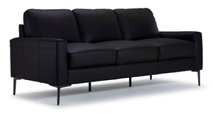 Arcadia Leather Sofa - Raven