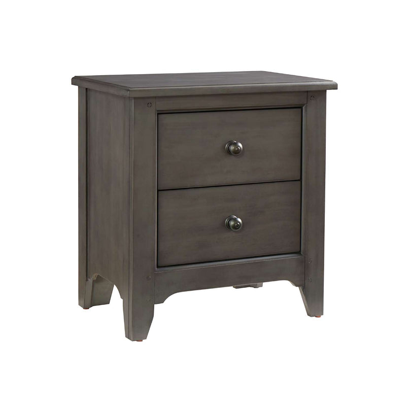 Grace Brown Night Stand with 2 Drawers