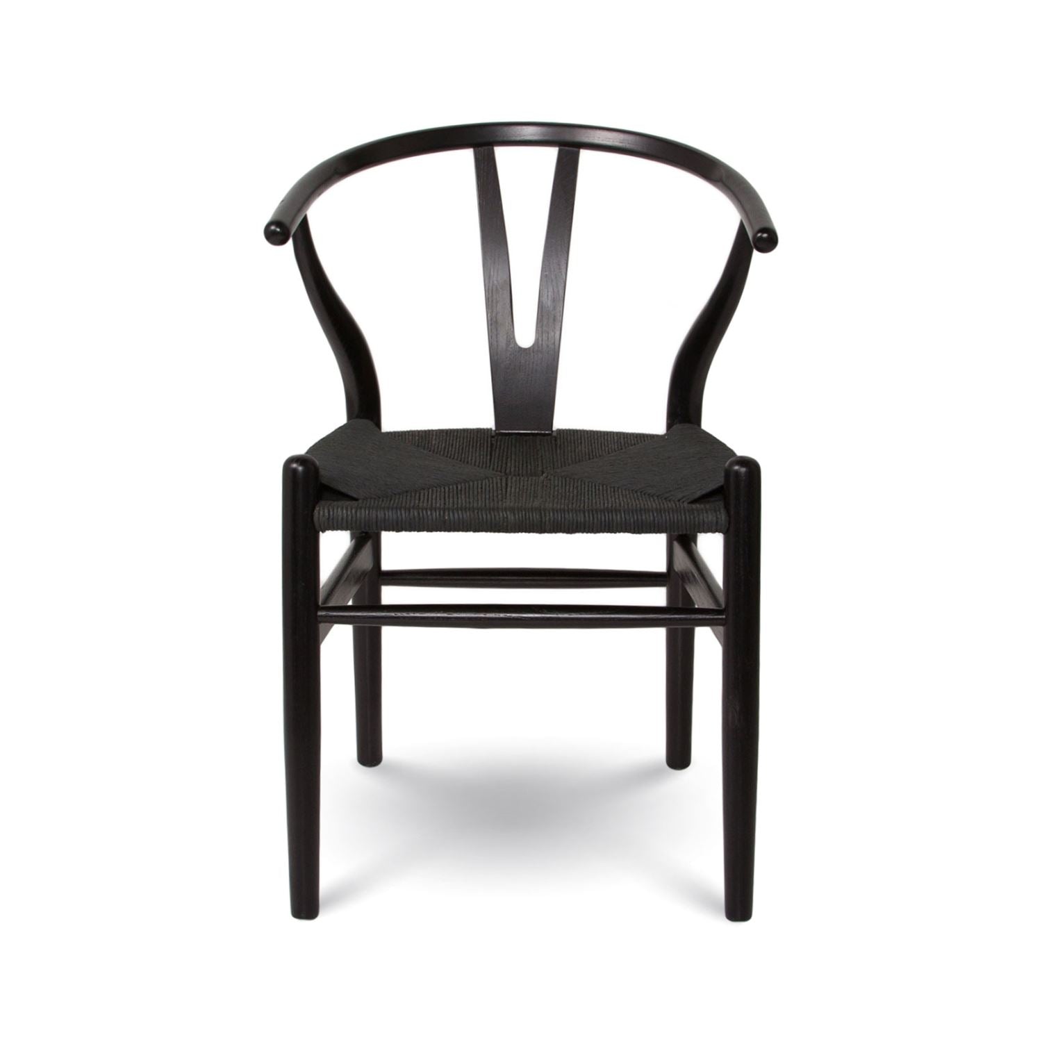 Jessbul Wishbone Dining Chair Matte Black Furniture.ca