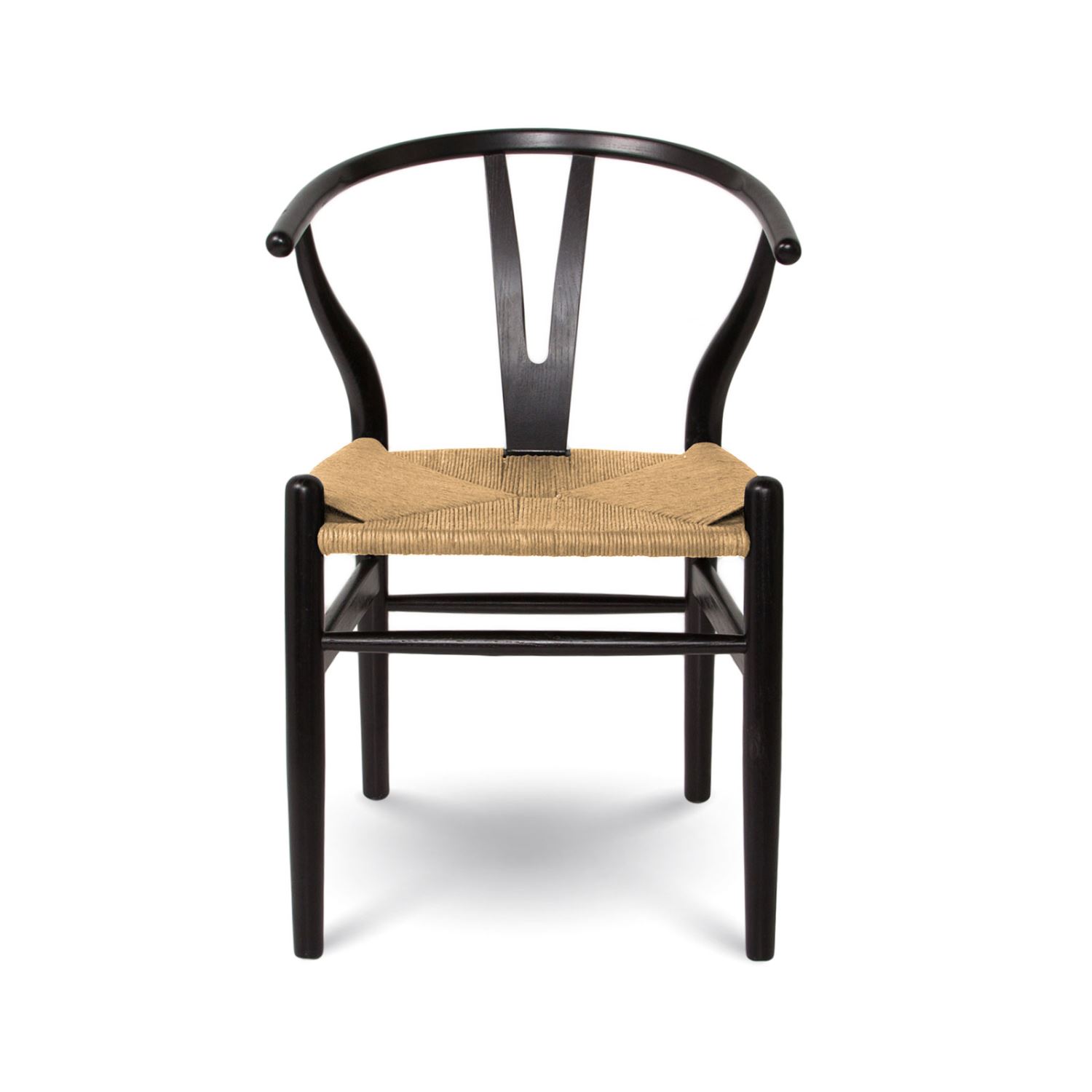 Black deals wishbone chairs