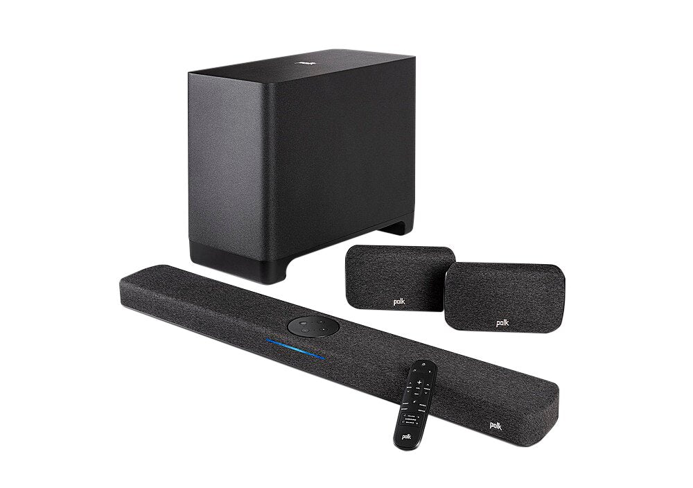 Polk React Soundbar and 7